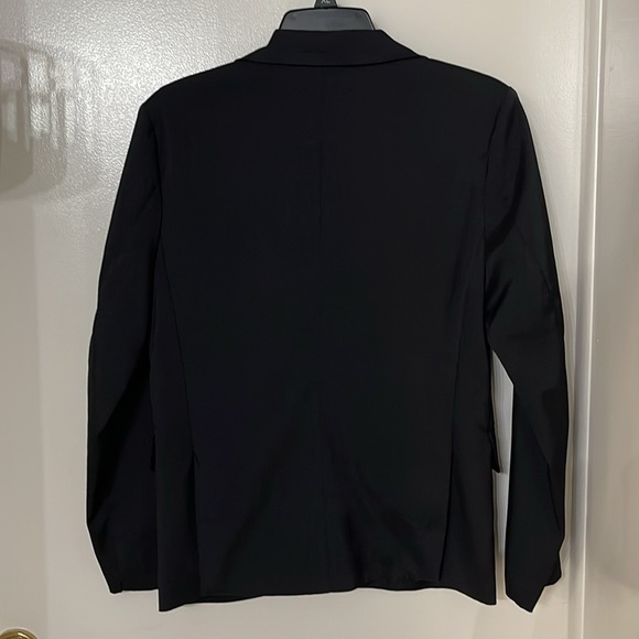 YIDANNA BLAZER JACKET WOMENS M BLACK 3 POCKET DECENTLY LINNING CLOSET ESSENTIAL - Picture 3 of 10